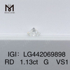 1,13 карата G VS1 IDEAL Круглый бриллиант, выращенный в лаборатории CVD