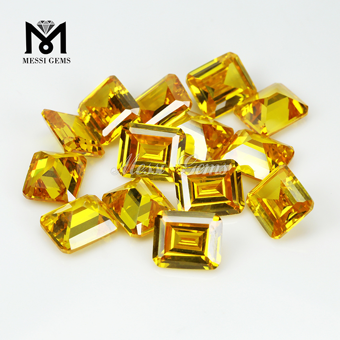 11x13 мм восьмиугольник желтый кубический цирконий драгоценный камень кубический цирконий драгоценный камень