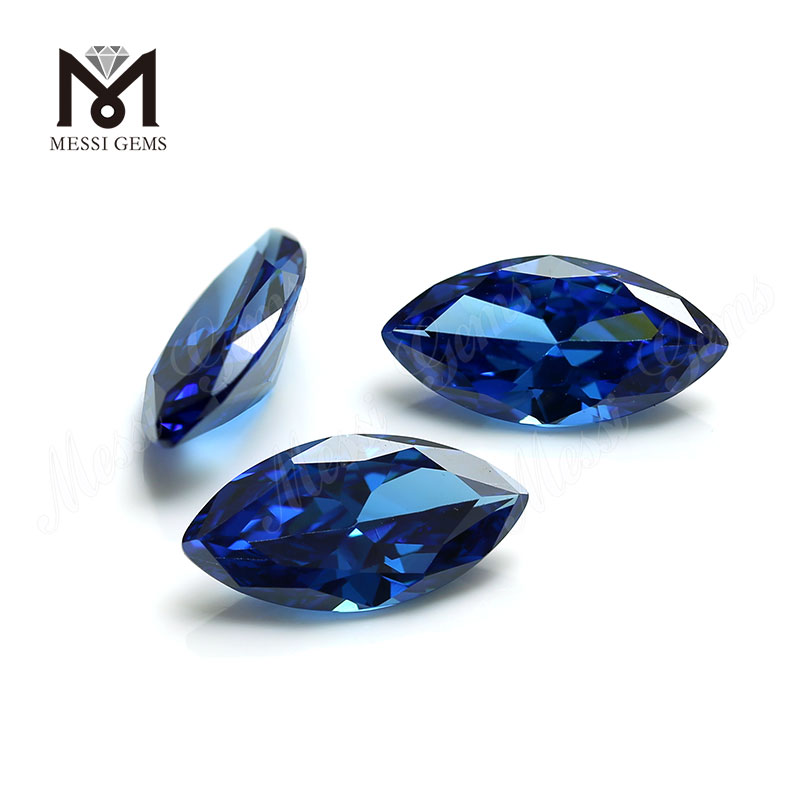 Высококачественная форма маркизы 7x14 мм Голубой топаз CZ Цирконий Камень Цена