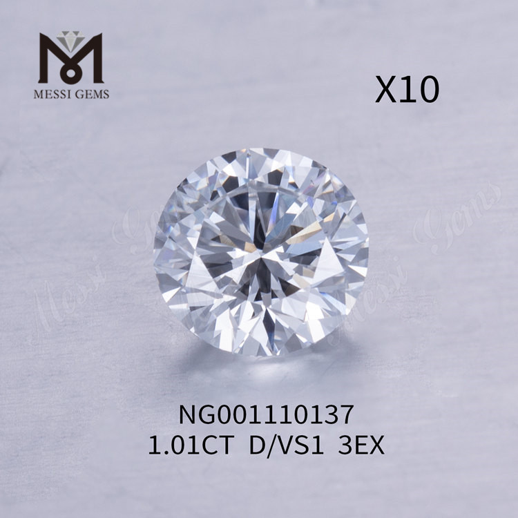 1.01ct VS1 D EX ROUND BRILLIANT лучшие бриллианты, выращенные онлайн в лаборатории