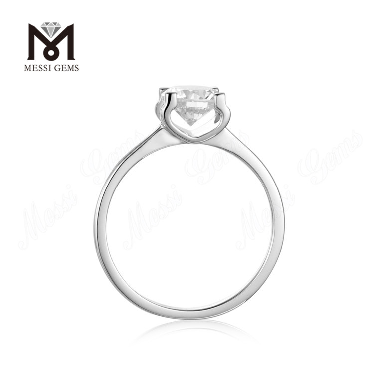 Женские серебряные кольца Messi Gems, 1 карат, муассанит, бриллиант, 925 пробы, для свадьбы