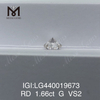 1,66 карата G VS2 IDEAL Круглый бриллиант, выращенный в лаборатории