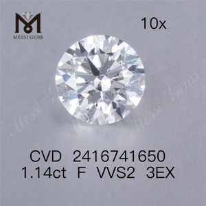 Лабораторный бриллиант F 1,14 карата VVS 3EX cvd алмаз в продаже