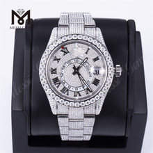 Ручной набор Iced Out Fashion Luxury 100% Brand Custom Design Woman Men Vvs Moissanite Watch