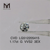 1.17ct G rd cvd лабораторный бриллиант 3EX vvs дешевый искусственный бриллиант заводская цена