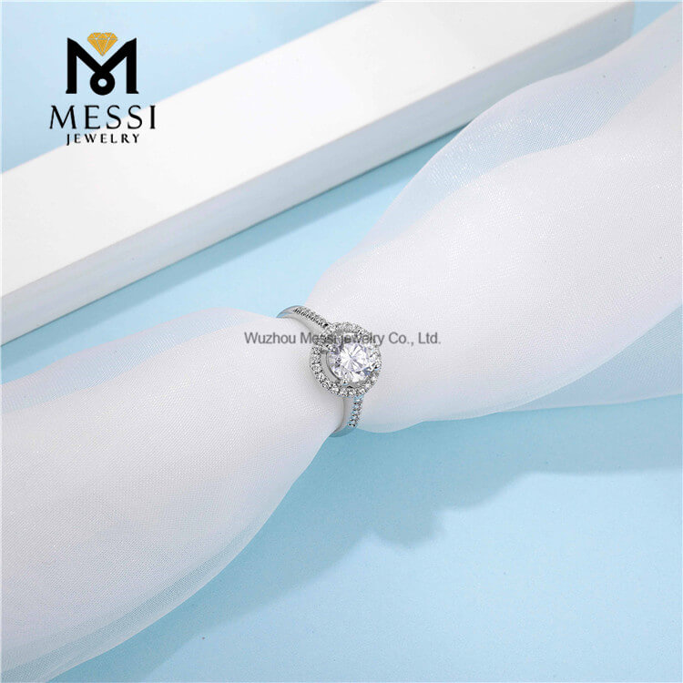 Модное дизайнерское позолоченное кольцо из стерлингового серебра 925 пробы с муассанитом и бриллиантом, женское кольцо