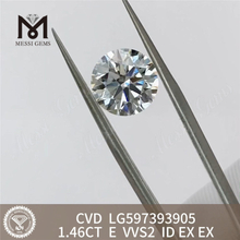 CVD-алмаз 1,46 карата E VVS2 ID EX EX, выращенный в лаборатории, для Stunning Designs LG597393905 