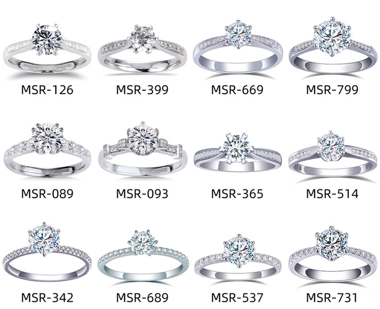14K Engagement Wedding Ring Кольца с бриллиантами IGI для женщин