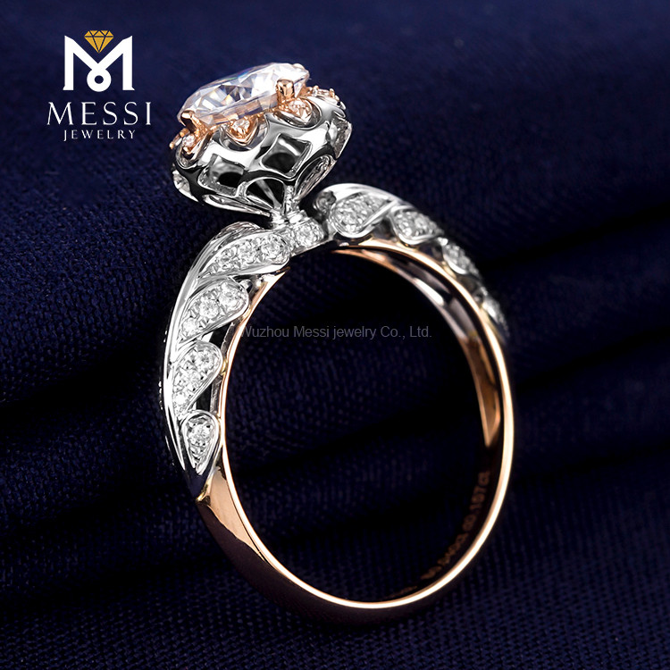 кольцо-пасьянс с бриллиантом