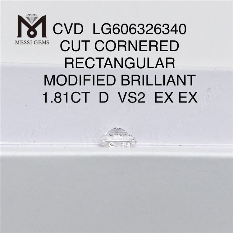 1.81CT D VS2 EX EX CVD ПРЯМОУГОЛЬНЫЙ бриллиант igi Приобретите нашу коллекцию 丨Messigems LG606326340