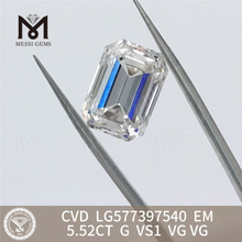 5,52CT G VS1 VG CVD Emerald Laboratory Выросшие бриллианты LG577397540 丨 Messigems CVD