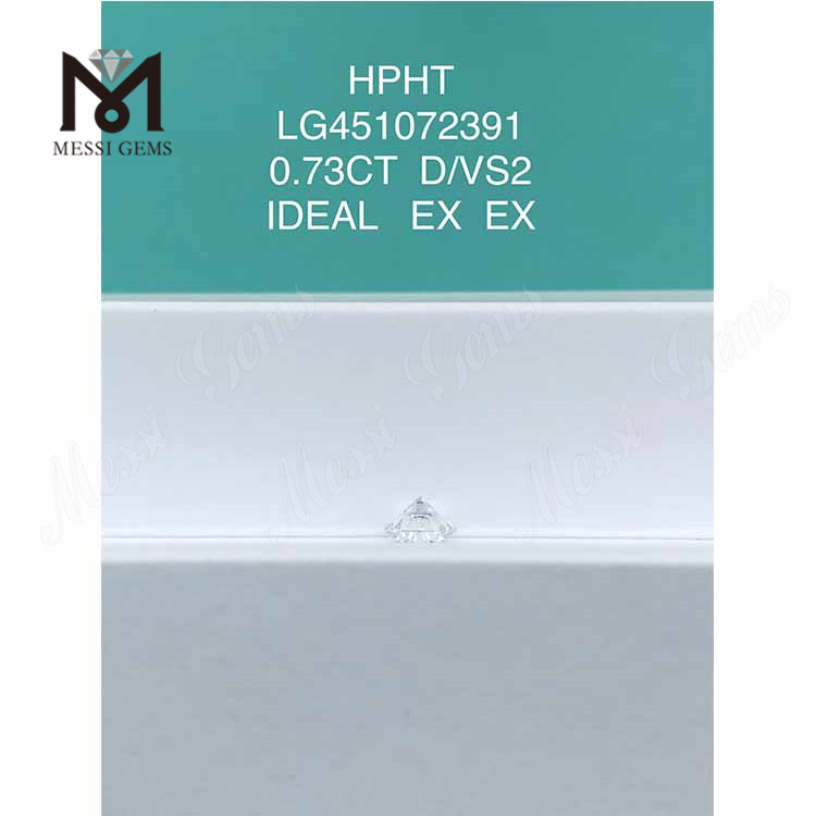 0,73 карата D VS2 RD Лабораторные бриллианты огранки IDEAL HPHT