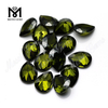 Огранка «груша» 8x12 мм Оливковый цирконий высочайшего качества в россыпи драгоценных камней