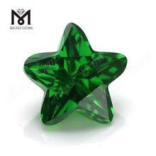 Камни 3*3-12*12мм КЗ циркония формы звезды зеленого цвета кубические для делать ювелирных изделий