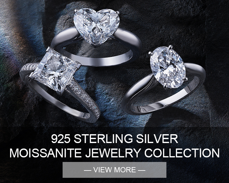 moissanite silver jewelry