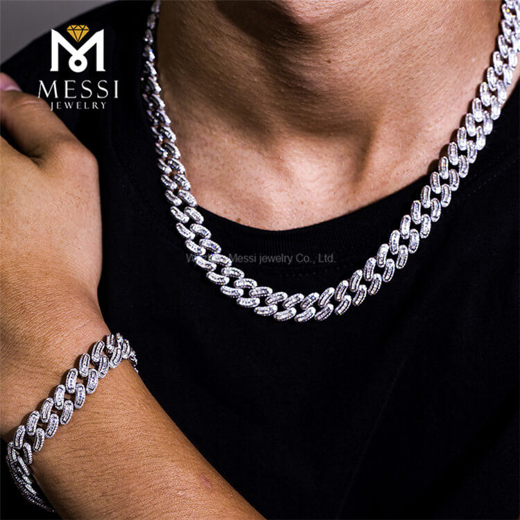 Мужское серебряное дешевое кубинское ожерелье от 20 до 24 дюймов для продажи