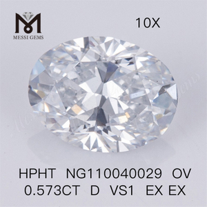 HPHT OV 0,573 карат OV D EX EX VS1 Лабораторный алмаз