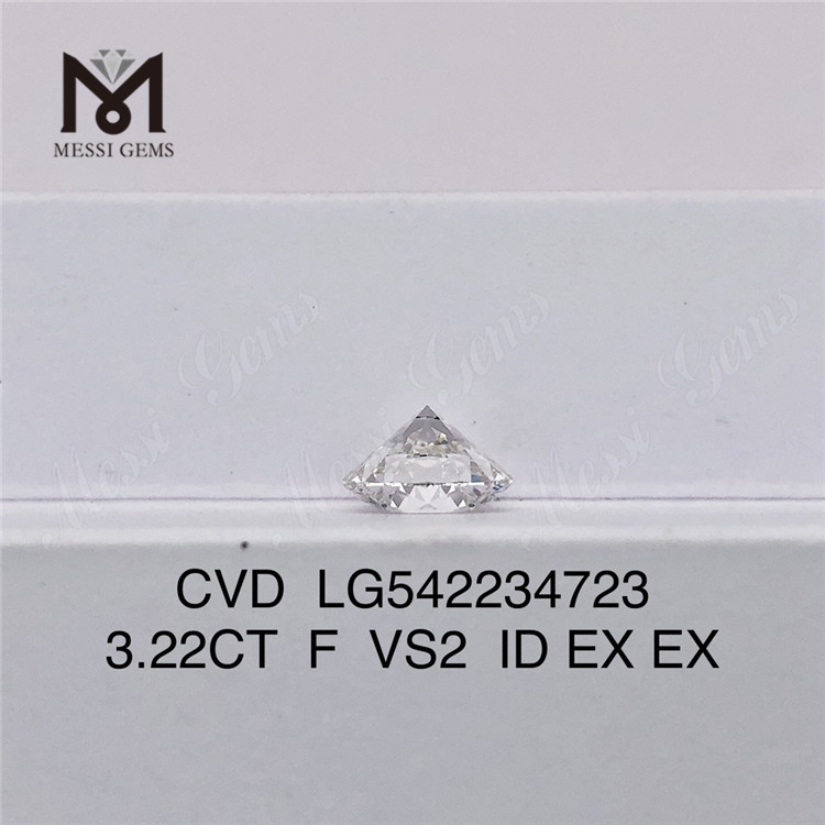 3.22ct f цвет 3ct свободные синтетические бриллианты цена круглый бриллиант CVD оптовая цена