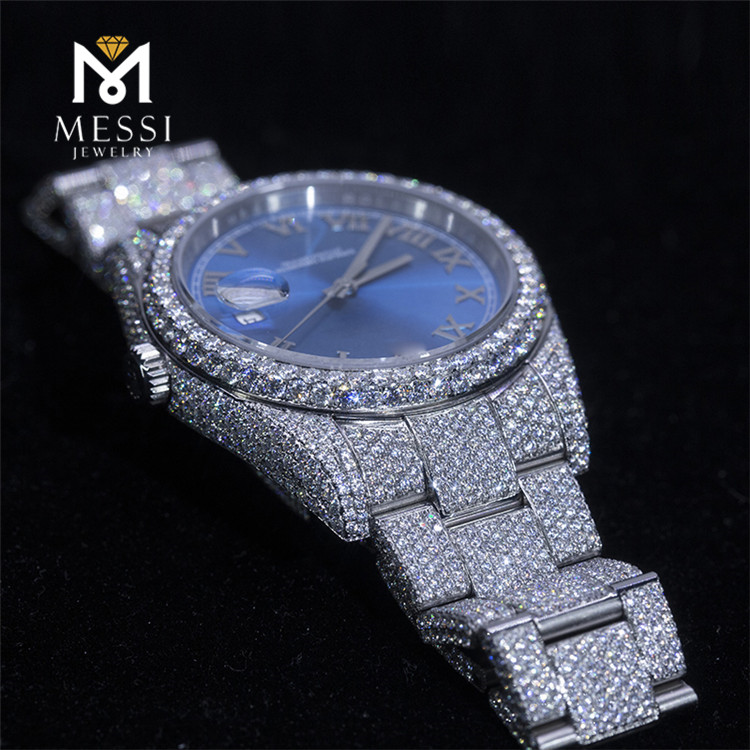 Лучший бренд, индивидуальный дизайн, роскошные мужские и женские часы со льдом, часы DEF vvs с муассанитом