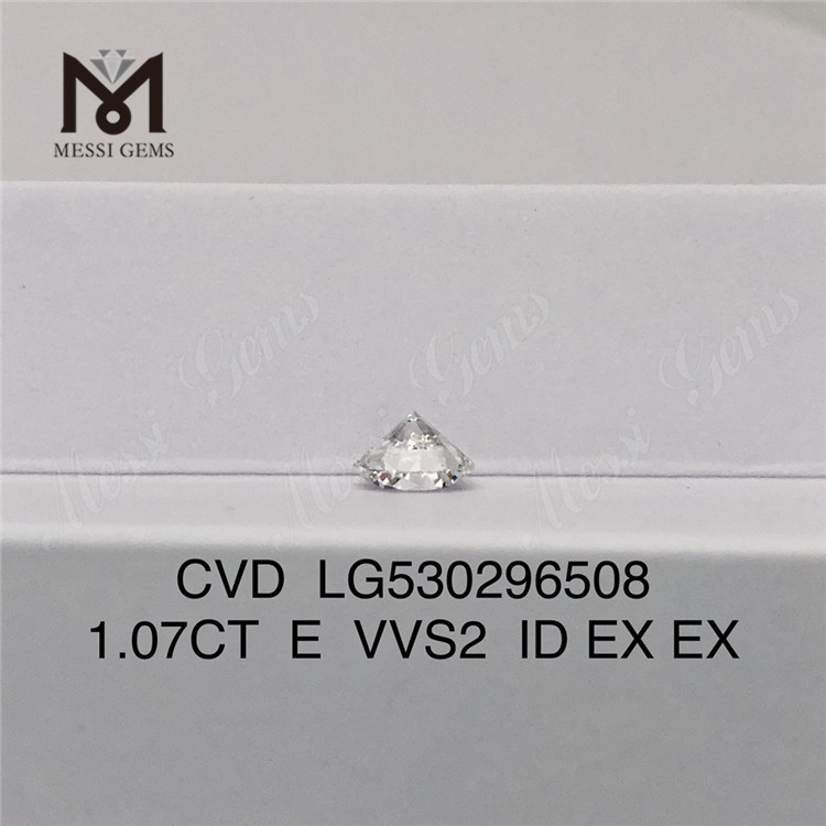 1.07ct E VVS Лабораторный круглый бриллиант россыпью VVS RD Белый лабораторный бриллиант россыпью CVD
