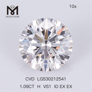 1.09ct VS Круглый лабораторный бриллиант CVD White Lab Diamond в продаже