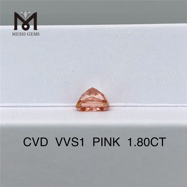 1,80 карат сияющий бриллиант CVD фантазийный розовый дешевый свободный лабораторный бриллиант оптом
