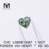 1,10 карат FGREEN VS1 HEART VG VG производитель выращенных в лаборатории бриллиантов CVD LGM3E13587