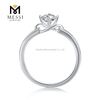 Китайский производитель ювелирных изделий зубчатая закрепка муассанит женское кольцо стерлинговое серебро 925 ювелирное кольцо