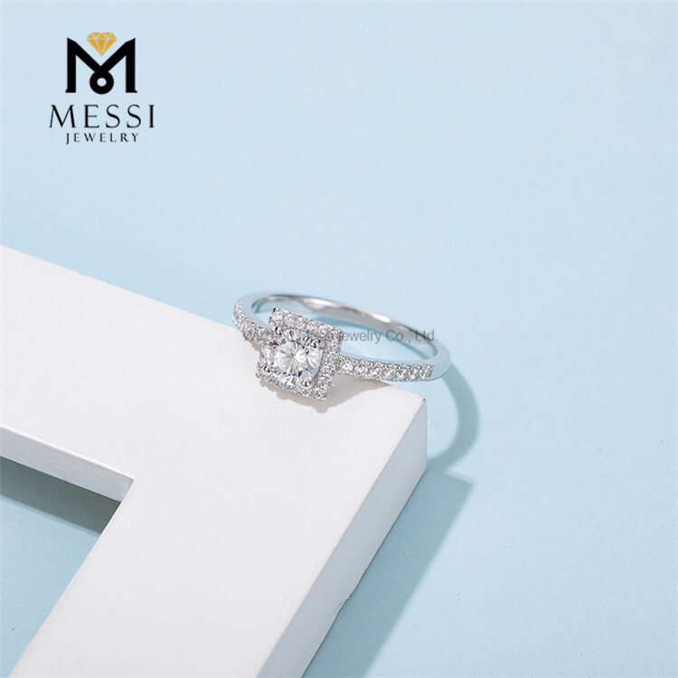 Заводская оптовая цена 925 муассанит серебряные ювелирные кольца девушка муассанит кольцо для женщин