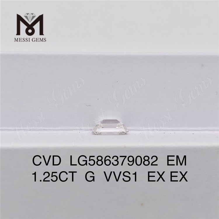 Бриллиант IGI изумруда G VVS1 1,25 карата CVD, имеющий сертификат качества 丨Messigems LG586379082 