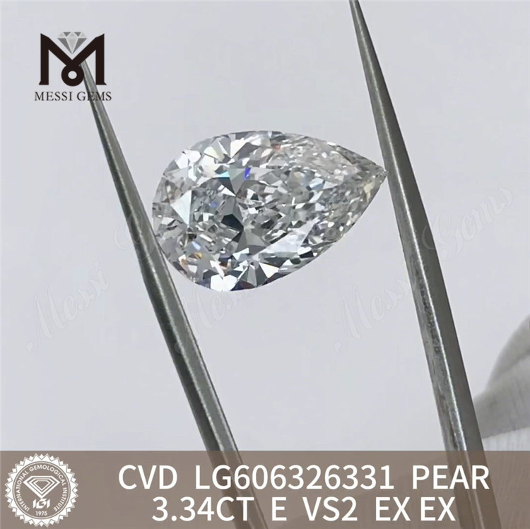 Алмаз 3,34 карата E VS2 PS, нанесенный методом химического осаждения из паровой фазы, подойдет для всех ваших ювелирных изделий LG6063263