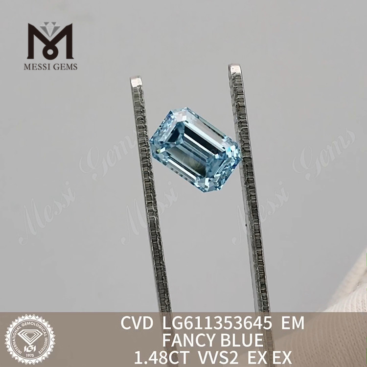 Бриллиант VVS2 EM FANCY BLUE CVD 1,48 карата онлайн LG611353645丨Messigems 