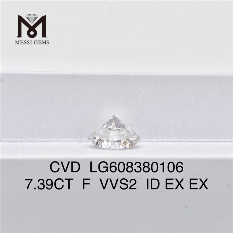 Искусственные бриллианты 7,39 карата F VVS. Покупайте в Интернете наш обширный ассортимент бриллиантов IGI 丨Messigems LG608380106
