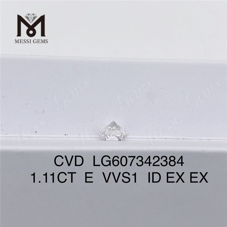 Стоимость 1,11 карата E VVS1 ID для CVD-алмаза весом 1 карат, выращенного в лаборатории, для оптовых закупок 丨Messigems LG607342384