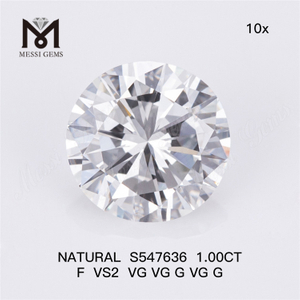Подлинные природные бриллианты 1,00 карата F VS2. Элегантность в лучшем виде S547636丨Messigems